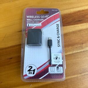 Wireless Gear wall charger micro USB 3ft